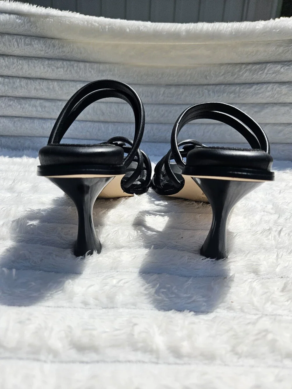 Circus NY Black Strappy Sandal Size 8